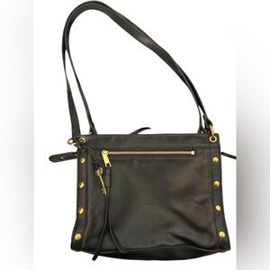 Fossil Allie Black Leather Shoulder Bag